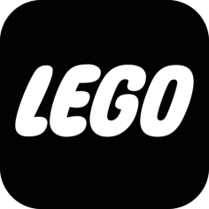 Lego Logotype Line Art Svg Vector, Free Vectors File
